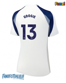 Tottenham Hotspur Destiny Udogie #13 Tricou Fotbal Replică 2025-26 Femei Acasa